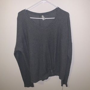 Grey long sleeve top